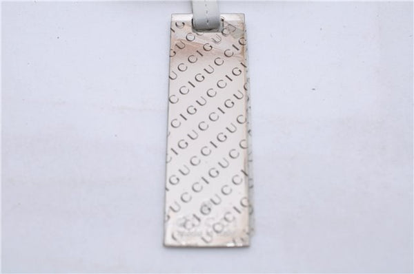 Authentic GUCCI Vintage Clochette Key Ring Charm 033010863 White 4930C