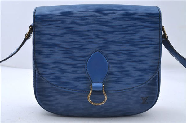 Auth Louis Vuitton Epi Saint Cloud GM Shoulder Cross Body Bag M52195 Blue 4930D