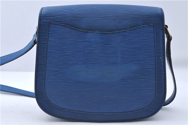 Auth Louis Vuitton Epi Saint Cloud GM Shoulder Cross Body Bag M52195 Blue 4930D