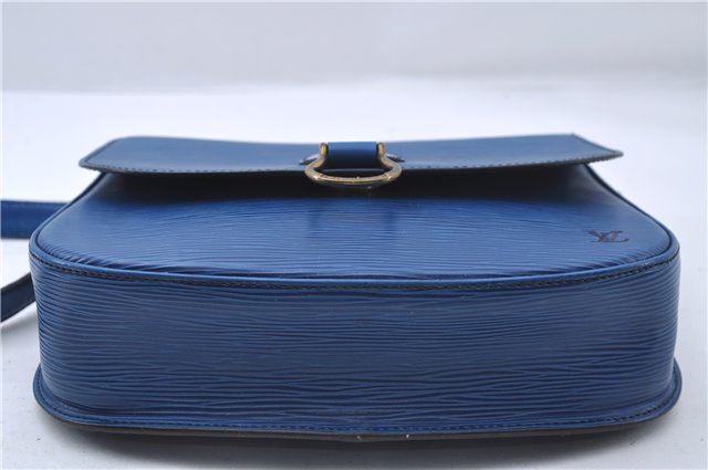Auth Louis Vuitton Epi Saint Cloud GM Shoulder Cross Body Bag M52195 Blue 4930D