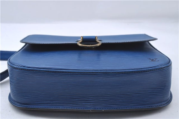 Auth Louis Vuitton Epi Saint Cloud GM Shoulder Cross Body Bag M52195 Blue 4930D