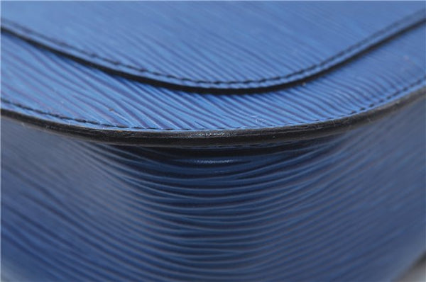 Auth Louis Vuitton Epi Saint Cloud GM Shoulder Cross Body Bag M52195 Blue 4930D