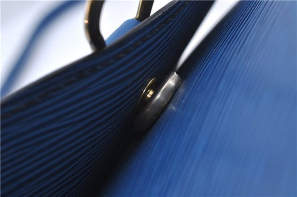 Auth Louis Vuitton Epi Saint Cloud GM Shoulder Cross Body Bag M52195 Blue 4930D