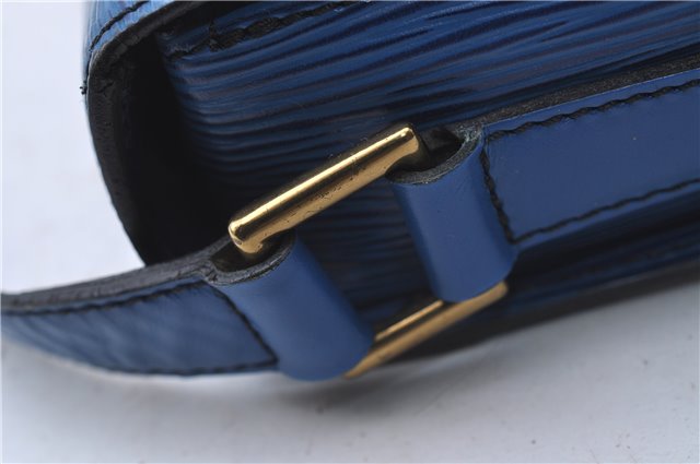 Auth Louis Vuitton Epi Saint Cloud GM Shoulder Cross Body Bag M52195 Blue 4930D