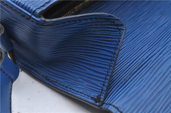 Auth Louis Vuitton Epi Saint Cloud GM Shoulder Cross Body Bag M52195 Blue 4930D