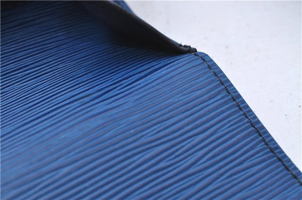 Auth Louis Vuitton Epi Saint Cloud GM Shoulder Cross Body Bag M52195 Blue 4930D