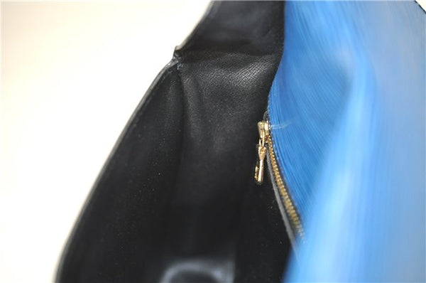 Auth Louis Vuitton Epi Saint Cloud GM Shoulder Cross Body Bag M52195 Blue 4930D