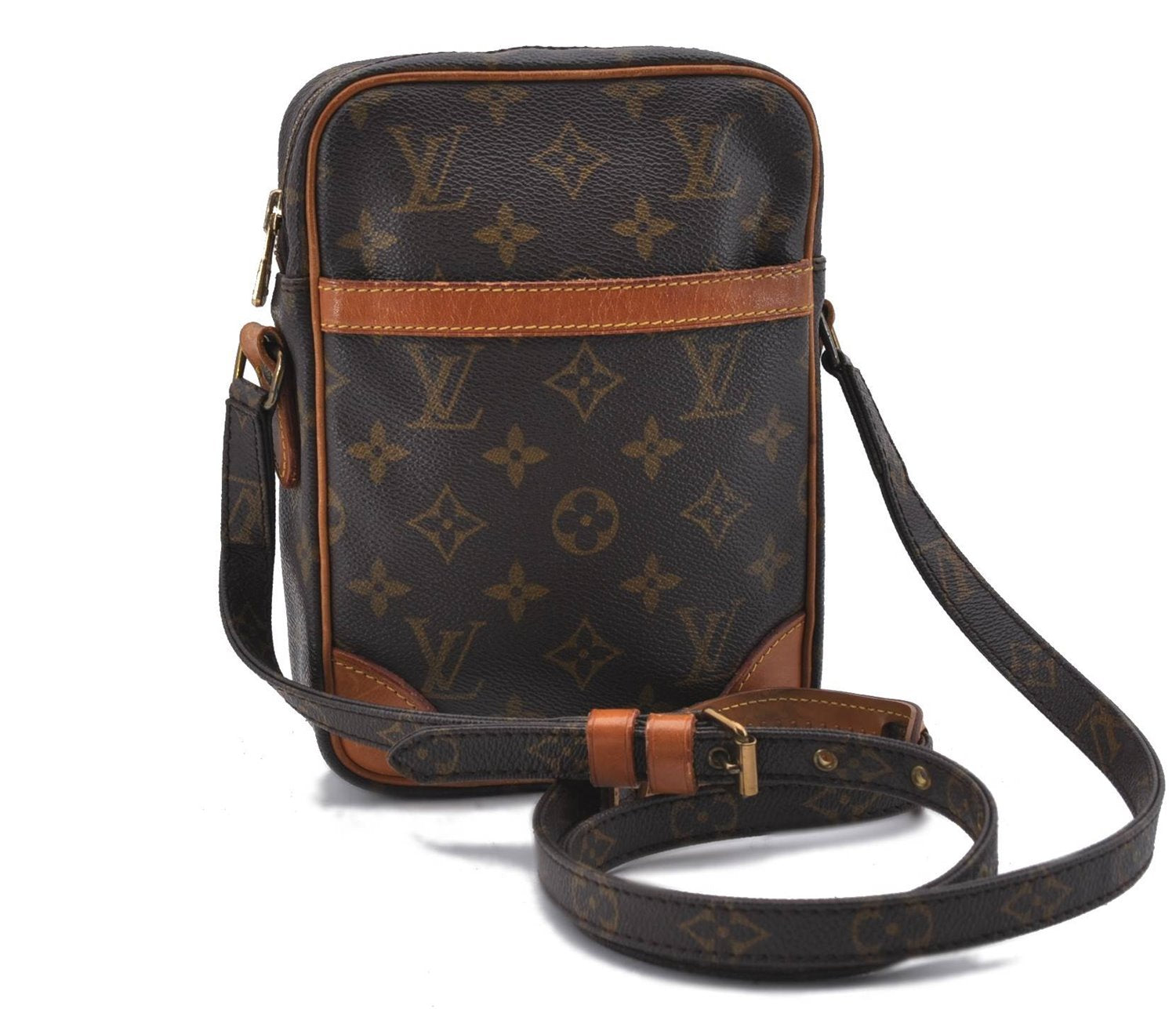 Authentic Louis Vuitton Monogram Danube Shoulder Cross Body Bag M45266 LV 4931D