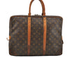 Authentic Louis Vuitton Monogram Porte Documents Voyage M53361 Briefcase 4936I