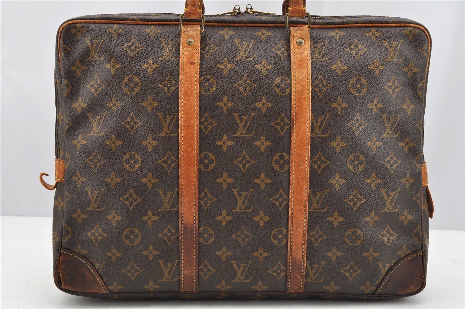 Authentic Louis Vuitton Monogram Porte Documents Voyage M53361 Briefcase 4936I