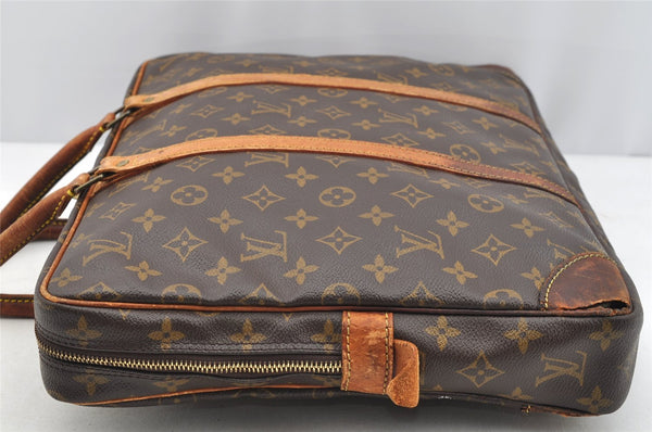 Authentic Louis Vuitton Monogram Porte Documents Voyage M53361 Briefcase 4936I