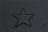 Authentic SAINT LAURENT Star Motif Clutch Hand Bag Leather 397295 Black 4938F