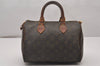 Authentic Louis Vuitton Monogram Speedy 25 Boston Hand Bag M41528 Junk 4938I