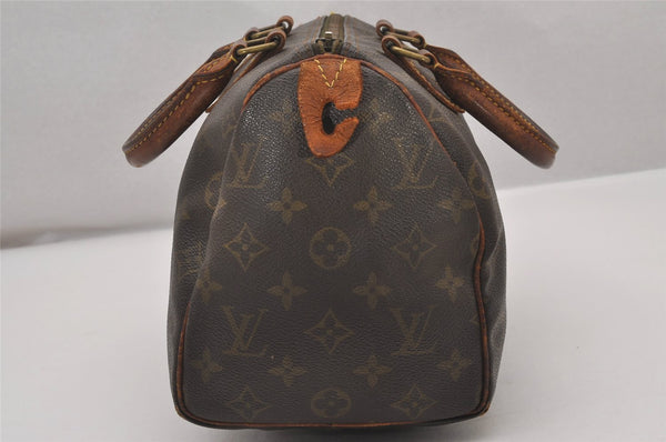 Authentic Louis Vuitton Monogram Speedy 25 Boston Hand Bag M41528 Junk 4938I