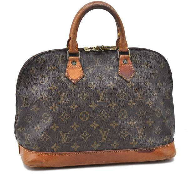 Authentic Louis Vuitton Monogram Alma Hand Bag Purse M51130 LV 4939D