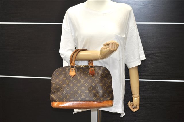 Authentic Louis Vuitton Monogram Alma Hand Bag Purse M51130 LV 4939D