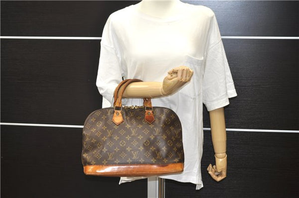 Authentic Louis Vuitton Monogram Alma Hand Bag Purse M51130 LV 4939D