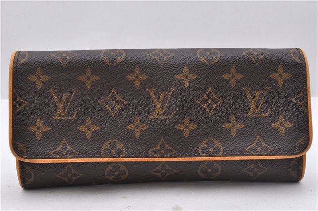 Authentic Louis Vuitton Monogram Pochette Twin GM Shoulder Bag M51852 LV 4941D