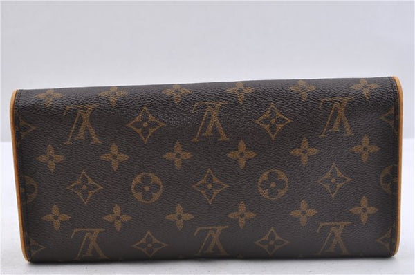 Authentic Louis Vuitton Monogram Pochette Twin GM Shoulder Bag M51852 LV 4941D