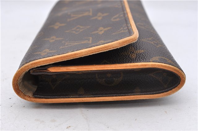 Authentic Louis Vuitton Monogram Pochette Twin GM Shoulder Bag M51852 LV 4941D