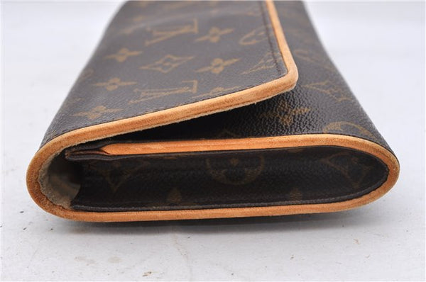 Authentic Louis Vuitton Monogram Pochette Twin GM Shoulder Bag M51852 LV 4941D