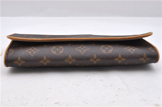 Authentic Louis Vuitton Monogram Pochette Twin GM Shoulder Bag M51852 LV 4941D