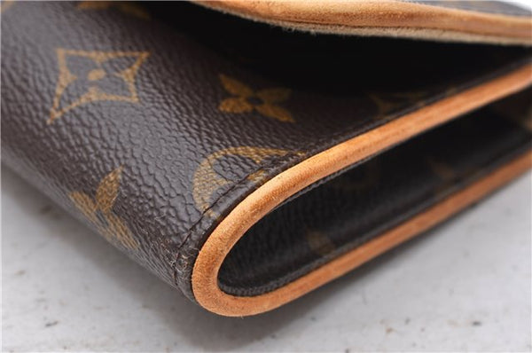 Authentic Louis Vuitton Monogram Pochette Twin GM Shoulder Bag M51852 LV 4941D