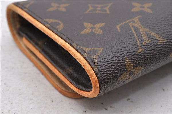 Authentic Louis Vuitton Monogram Pochette Twin GM Shoulder Bag M51852 LV 4941D