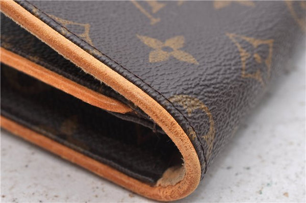 Authentic Louis Vuitton Monogram Pochette Twin GM Shoulder Bag M51852 LV 4941D