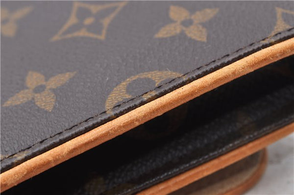 Authentic Louis Vuitton Monogram Pochette Twin GM Shoulder Bag M51852 LV 4941D