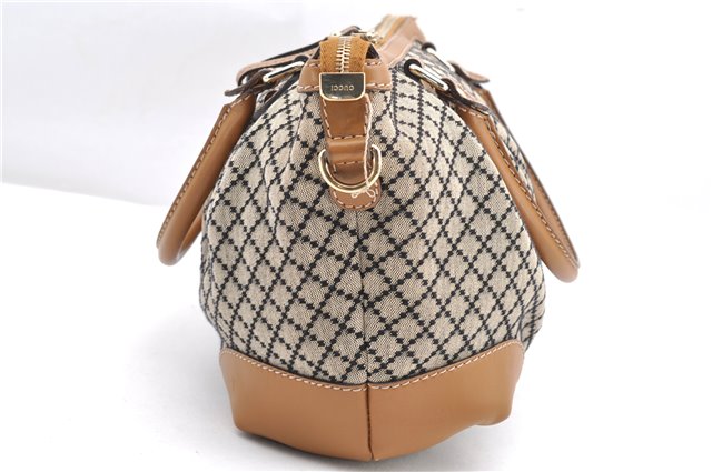 Authentic GUCCI Diamante Sukey 2Way Tote Bag Canvas Leather 247902 Brown 4941F