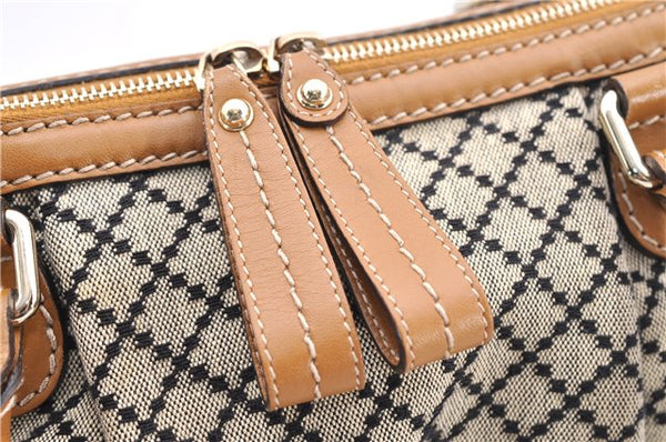 Authentic GUCCI Diamante Sukey 2Way Tote Bag Canvas Leather 247902 Brown 4941F