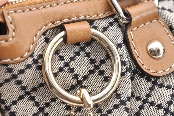 Authentic GUCCI Diamante Sukey 2Way Tote Bag Canvas Leather 247902 Brown 4941F