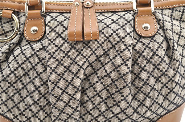 Authentic GUCCI Diamante Sukey 2Way Tote Bag Canvas Leather 247902 Brown 4941F