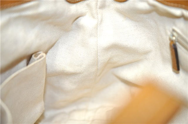 Authentic GUCCI Diamante Sukey 2Way Tote Bag Canvas Leather 247902 Brown 4941F