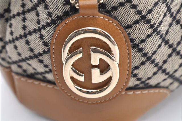 Authentic GUCCI Diamante Sukey 2Way Tote Bag Canvas Leather 247902 Brown 4941F