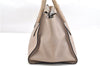 Authentic PRADA GLACE CALF Leather 2Way Shoulder Hand Bag B2625M Beige 4945F