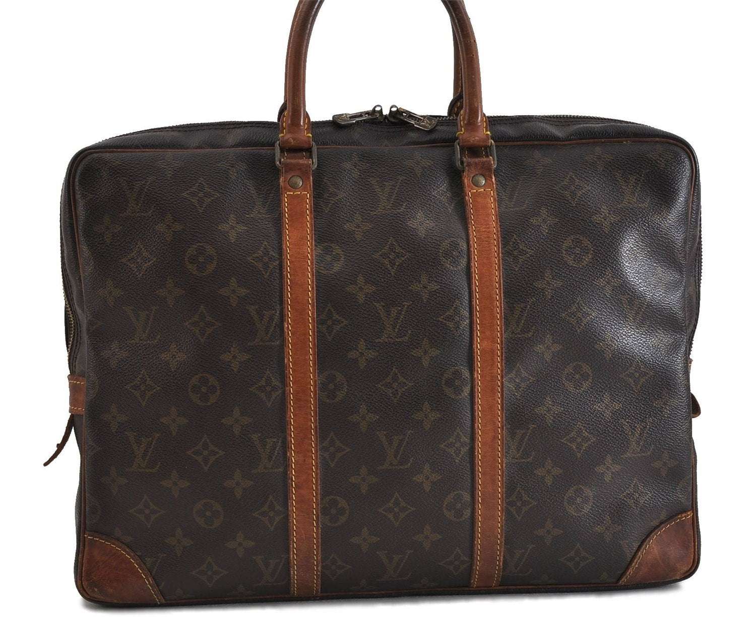 Auth LOUIS VUITTON Monogram Porte Documents Voyage Briefcase M53361 LV 4948C