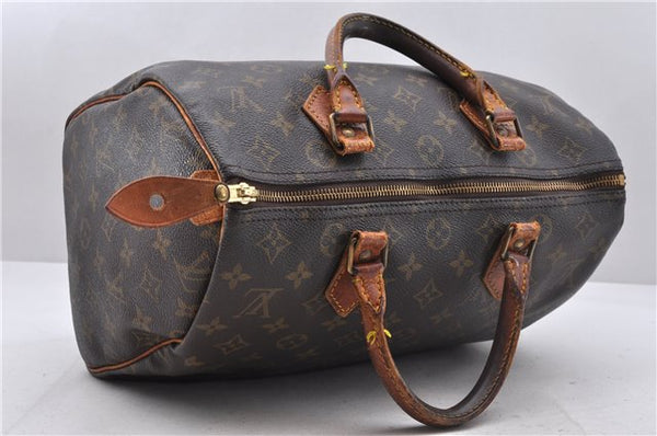 Authentic Louis Vuitton Monogram Speedy 30 Hand Boston Bag M41526 LV 4948D