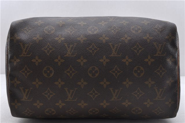 Authentic Louis Vuitton Monogram Speedy 30 Hand Boston Bag M41526 LV 4948D