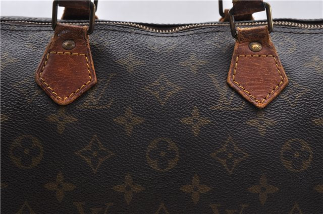 Authentic Louis Vuitton Monogram Speedy 30 Hand Boston Bag M41526 LV 4948D