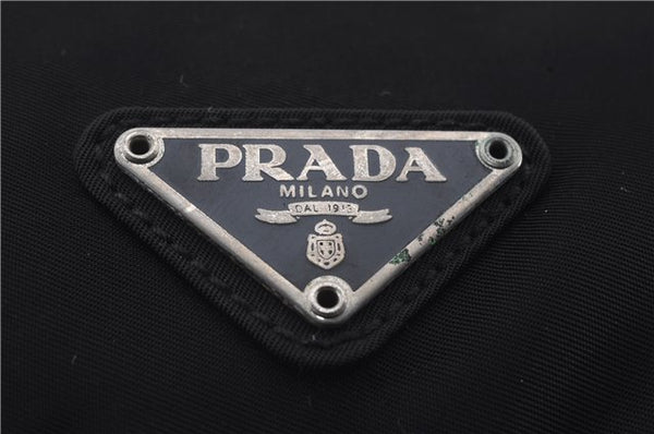 Authentic PRADA Nylon Leather Shoulder Cross Body Bag Black 4950D