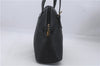 Authentic Burberrys Vintage Leather Shoulder Hand Bag Purse Black 4951D