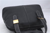 Authentic Burberrys Vintage Leather Shoulder Hand Bag Purse Black 4951D