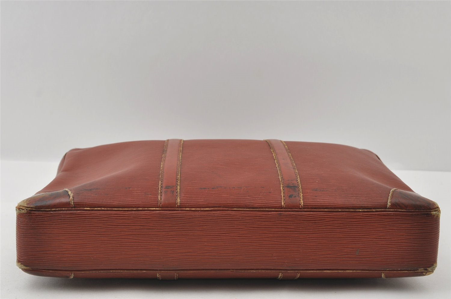 Authentic Louis Vuitton Epi Porte Documents Voyage Briefcase M54473 Brown 4951I