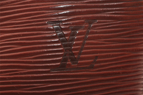 Authentic Louis Vuitton Epi Porte Documents Voyage Briefcase M54473 Brown 4951I