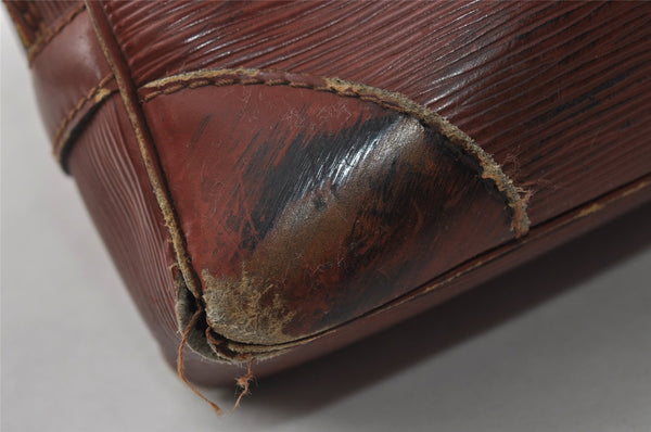 Authentic Louis Vuitton Epi Porte Documents Voyage Briefcase M54473 Brown 4951I