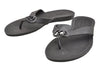 Authentic GUCCI Vintage Flip Flops Sandals Rubber Size US Size 9 Black 4952I