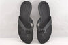 Authentic GUCCI Vintage Flip Flops Sandals Rubber Size US Size 9 Black 4952I