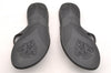 Authentic GUCCI Vintage Flip Flops Sandals Rubber Size US Size 9 Black 4952I